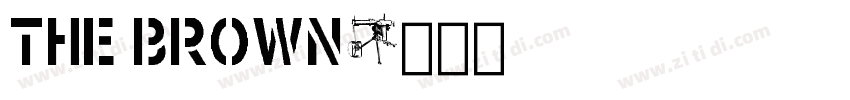 the brown字体转换